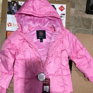 Size 10/12 Swiss Tech Girls Winter Puffer Jacket with Hood,
